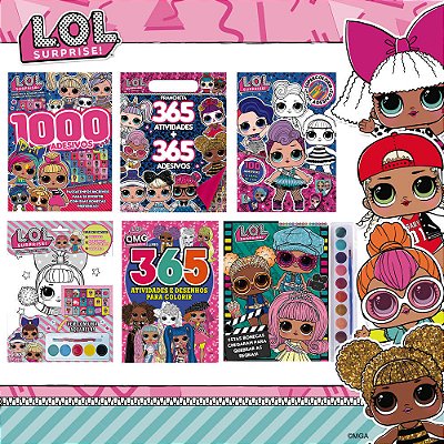 Lol Surprise Kit Livros Para Colorir E Atividades