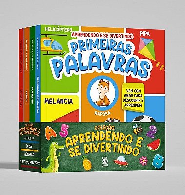 Coleção Aprendendo E Se Divertindo - Kit Com 4 Livros