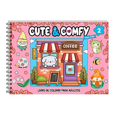 Cute E Comfy Super Extra - Livro De Colorir Adulto - Capa Dura Holográfica