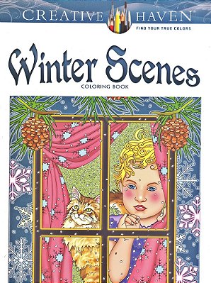 Winter Scenes - Creative Haven Coloring Books..-