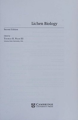 Lichen Biology..-
