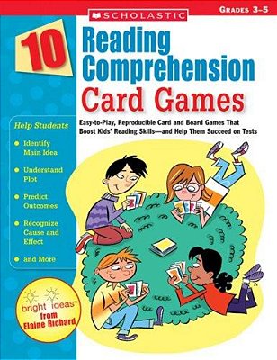 10 Reading Comprehension - Card Games - Grades 3-5-..