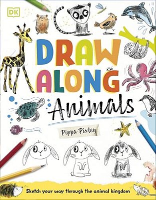 Draw Along Animals: Sketch Your Way Through The Animal Kingdom-..