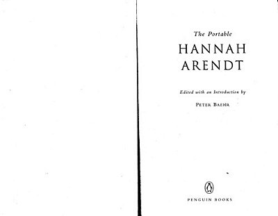 The Portable Hannah Arendt-..