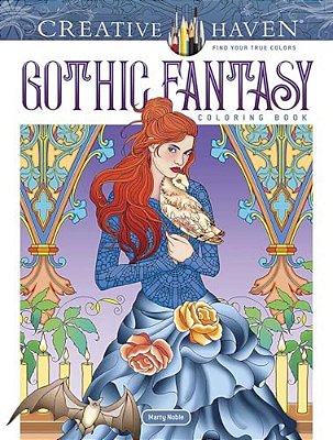 Creative Haven Gothic Fantasy Coloring Book-..