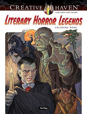 Creative Haven Literary Horror Legends Coloring Book-..