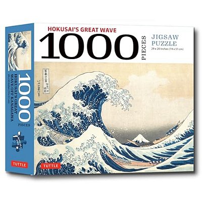 Hokusai's Great Wave - 1000 Piece Jigsaw Puzzle: Finished Size 29 In X 20 Inch (74 X 51 Cm)-..
