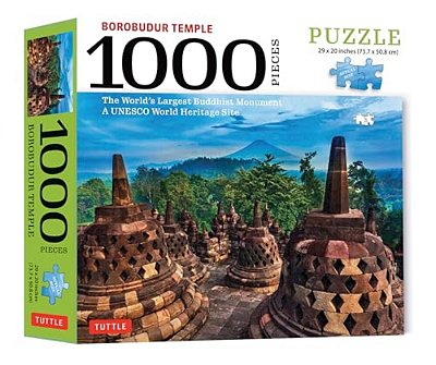 Borobudur Temple, Indonesia - 1000 Piece Jigsaw Puzzle: The World's Largest Buddhist Monument, A Unesco World Heritage Site (Finished Size 29 In. X 20-..