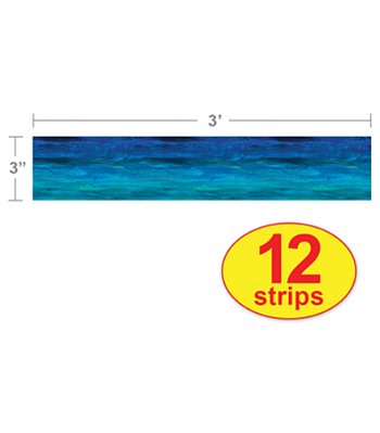 The World Of Eric Carle Shades Of Blue Straight Bulletin Board Borders-..