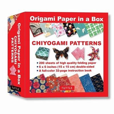Origami Paper In A Box - Chiyogami Patterns: 200 Sheets Of Tuttle Origami Paper: 6X6 Inch Origami Paper Printed With 12 Different Patterns: 32-Page In-..