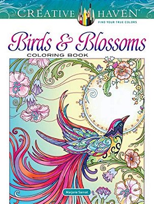 Creative Haven Birds And Blossoms Coloring Book-..