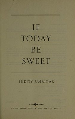 If Today Be Sweet-..