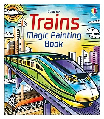 Trains Magic Painting Book-..