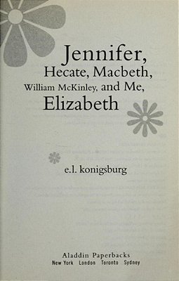 Jennifer, Hecate, Macbeth, William Mckinley, And Me, Elizabeth-..