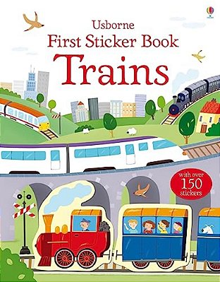 First Sticker Book Trains-..