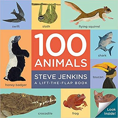 100 Animals Board Book: Lift-The-flap-..