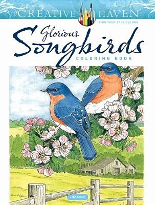 Creative Haven Glorious Songbirds Coloring Book-..