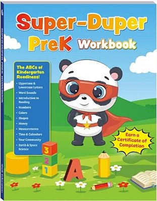 Super-Duper Prek Workbook: Spark Pre-Reading, Writing, And Math Skills!-..