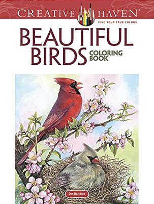 Creative Haven Beautiful Birds Coloring Book-..