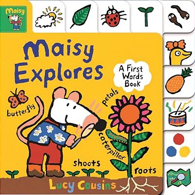 Maisy Explores: A First Words Book: (A Maisy The Mouse Tabbed Board Book About The Seasons, Colors, And More - For Toddlers And Kids Ages 1-3)-..