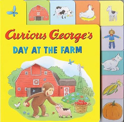 Curious George's Day At The Farm Tabbed Lift-The-flaps-..