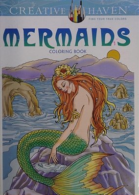 Creative Haven Mermaids Coloring Book-..