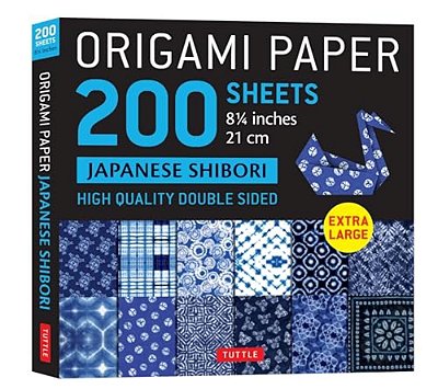Origami Paper 200 Sheets Japanese Shibori 8 1/4 (21 Cm): Extra Large Tuttle Origami Paper: Double-Sided Sheets (12 Designs & Instructions For 6 Projec-..