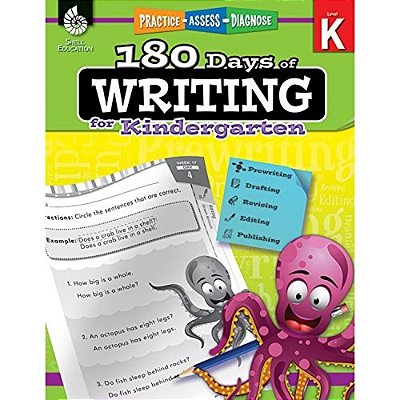 180 Days(tm) Writing For Kindergarten: Practice, Assess, Diagnose-..