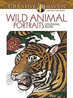 Creative Haven Wild Animal Portraits Coloring Book-..