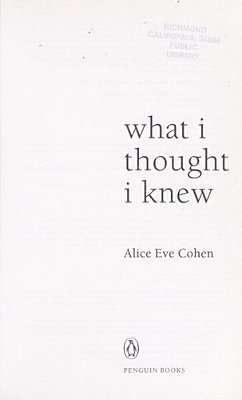 What I Thought I Knew-..