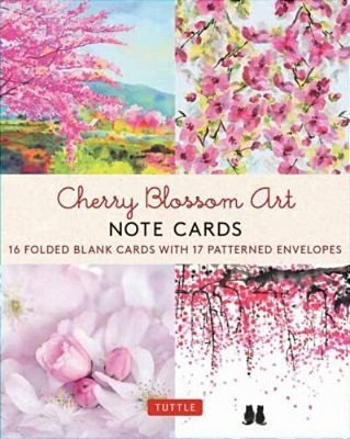 Cherry Blossom Art, 16 Note Cards: 16 Different Blank Cards With Envelopes In A Keepsake Box!-..