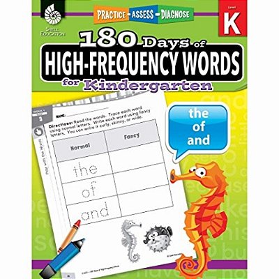 180 Days(tm) High-Frequency Words For Kindergarten: Practice, Assess, Diagnose-..