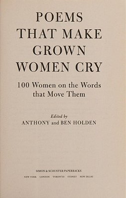 Poems That Make Grown Women Cry-..