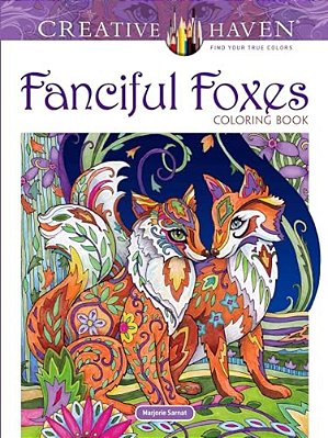 Creative Haven Fanciful Foxes Coloring Book-..