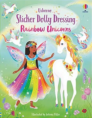 Sticker Dolly Dressing Rainbow Unicorns-..