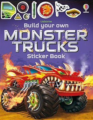 Build Your Own Monster Trucks Sticker Book-..