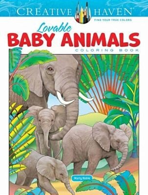 Creative Haven Lovable Baby Animals Coloring Book-..