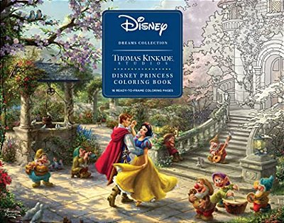 Disney Dreams Collection Thomas Kinkade Studios Disney Princess Coloring Poster-..