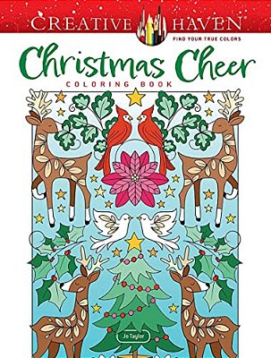 Creative Haven Christmas Cheer Coloring Book-..
