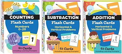 Math Flash Cards 3-Deck Set-..
