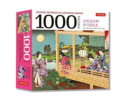Viewing The Moon Japanese Garden- 1000 Piece Jigsaw Puzzle: Finished Size 24 X 18 Inches (61 X 46 Cm)-..