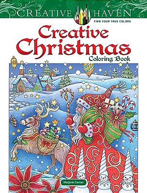 Creative Haven Creative Christmas Coloring Book-..