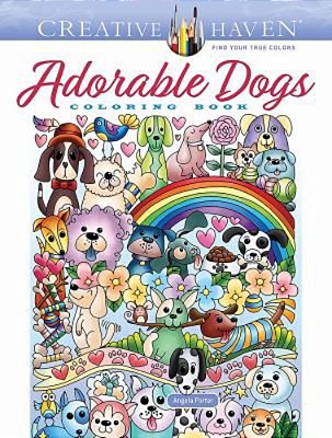 Creative Haven Adorable Dogs Coloring Book-..