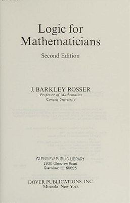 Logic For Mathematicians-..