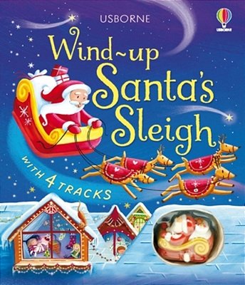 Wind-Up Santa's Sleigh-..