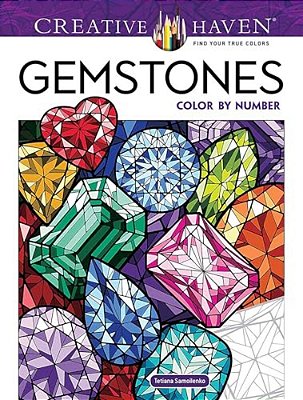 Creative Haven Gemstones Color By Number-..