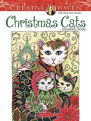 Creative Haven Christmas Cats Coloring Book-..