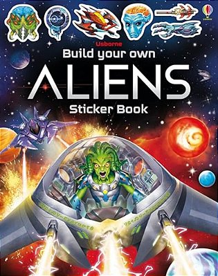 Build Your Own Aliens Sticker Book-..