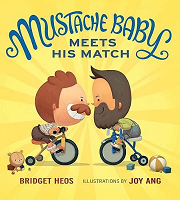 Mustache Baby Meets His Match Board Book-..