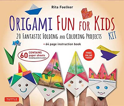 Origami Fun For Kids Kit: 20 Fantastic Folding And Coloring Projects: Kit With Origami Book, Fun & Easy Projects, 60 Origami Papers And Instructional-..